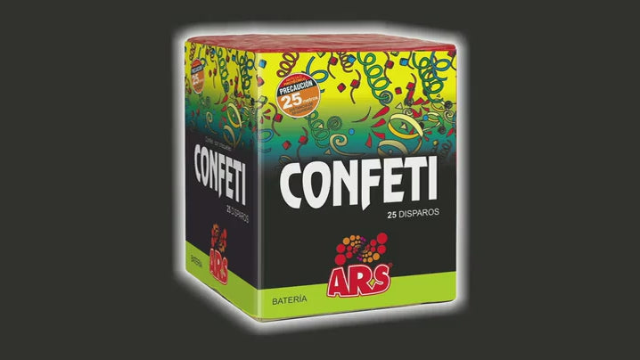 CONFETI CRACKER, 25 disparos